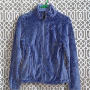 The North Face Perry winkle fuzzy jacket